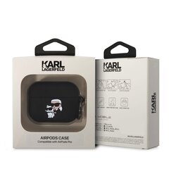 Karl Lagerfeld 3D Logo NFT Karl and Choupette Silicone Case for AirPods Pro Black цена и информация | Аксессуары для наушников | kaup24.ee