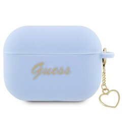 Guess GUAP2LSCHSB AirPods Pro 2 cover blue|blue Silicone Charm Heart Collection цена и информация | Наушники | kaup24.ee