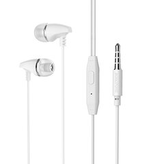 Borofone Earphones BM25 Sound Edge with microphone white цена и информация | Наушники | kaup24.ee