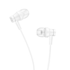 Borofone Earphones BM67 Talent with microphone white цена и информация | Наушники | kaup24.ee