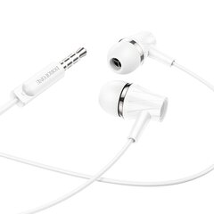 Borofone Earphones BM69 Universal with microphone white цена и информация | Наушники | kaup24.ee