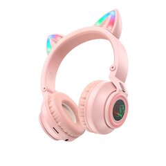 Borofone Headphones BO18 Cat Ear bluetooth black цена и информация | Наушники | kaup24.ee