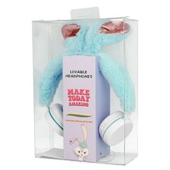 GJBY headphones - Plush RABBIT Blue цена и информация | Наушники | kaup24.ee