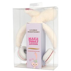 GJBY headphones - Plush RABBIT White цена и информация | Наушники | kaup24.ee