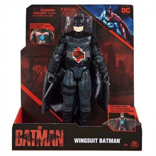 Spin Master - DC Batman Movie 30 Cm Wingsuit Batman With Features hind ja info | Poiste mänguasjad | kaup24.ee