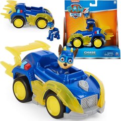 Cosmopolitan deluxe Paw Patrol Chase pisikene figuur + Väike sinine sõiduk Mighty Pups S цена и информация | Игрушки для мальчиков | kaup24.ee