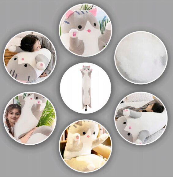 Plush padi Cat, 50 cm цена и информация | Pehmed mänguasjad | kaup24.ee