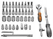 Tööriistakomplekt + vöökott Neo Tools 1/4", 46 tk цена и информация | Käsitööriistad | kaup24.ee