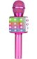 Bluetooth karaokemikrofon LED valgustusega Manta, roosa hind ja info | Tüdrukute mänguasjad | kaup24.ee
