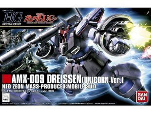 Bandai - HGUC AMX-009 Dreissen (Unicorn Ver.), 1/144, 64090 hind ja info | Klotsid ja konstruktorid | kaup24.ee