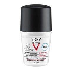 Jälgi mitte jättev antiperspirant Vichy Homme 48h meestele 50 ml hind ja info | Deodorandid | kaup24.ee