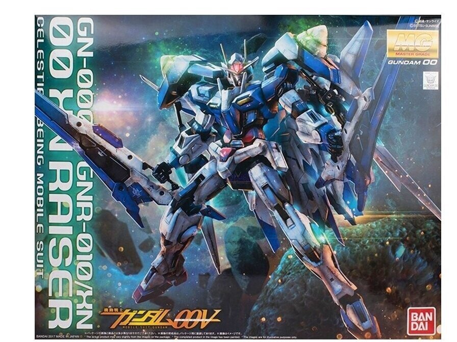 Bandai - MG Gundam 00 GN-0000+GNR-010/XN RAISER, 1/100, 62848 hind ja info | Klotsid ja konstruktorid | kaup24.ee