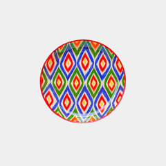 Ляган (узбекская тарелка), Rishtan, 38 см разноцветный цена и информация | Посуда, тарелки, обеденные сервизы | kaup24.ee