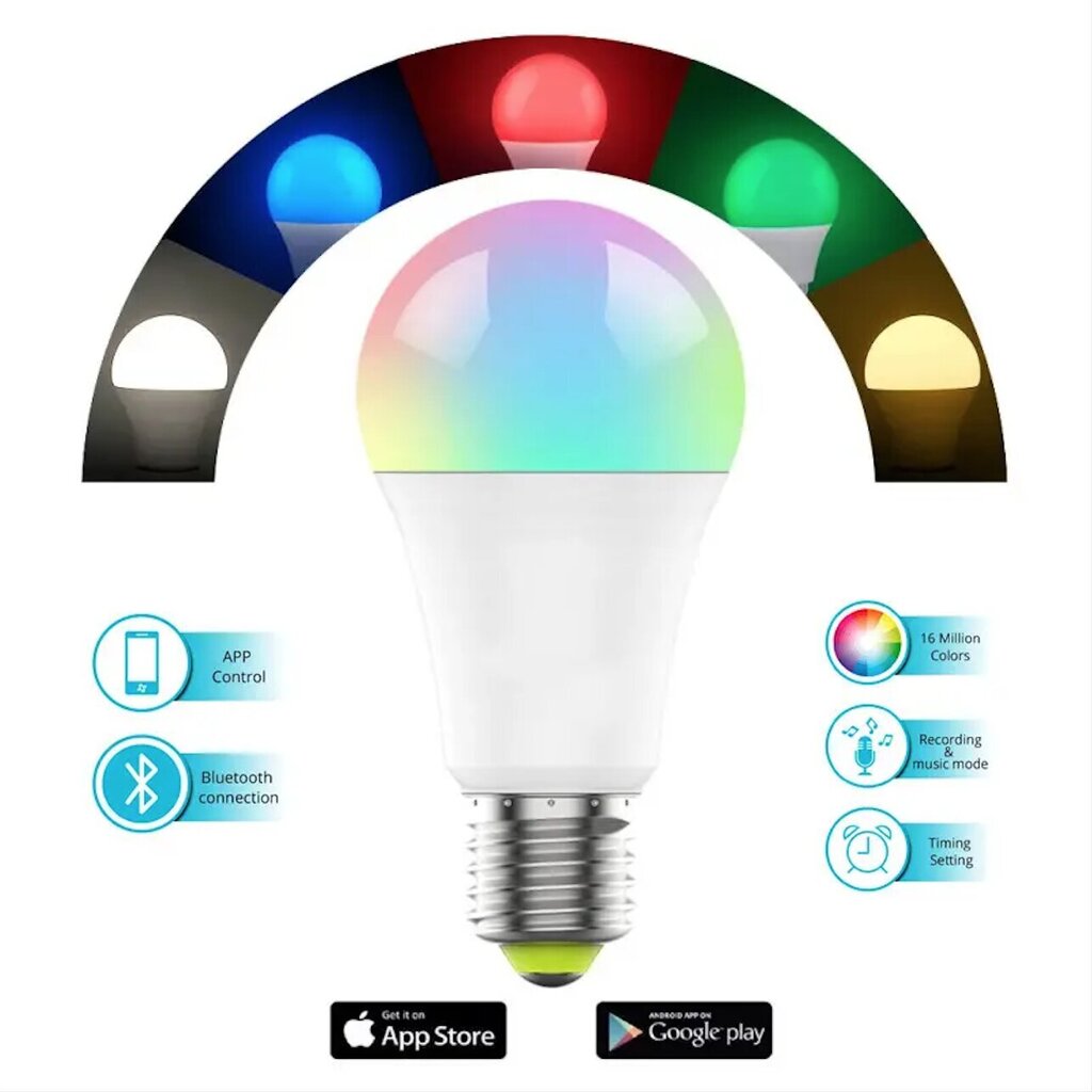 Smart LED RGB lamp, 4 tk. hind ja info | Lambipirnid, lambid | kaup24.ee