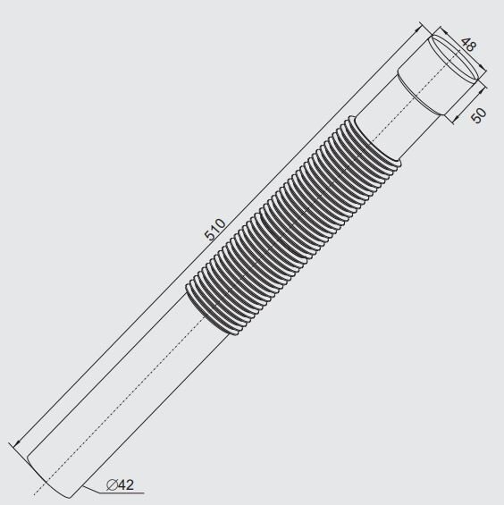 Gofreeritud voolik Rawiplast B304, 510 mm hind ja info | Survevoolikud | kaup24.ee