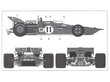 Tamiya - Tyrrell 003 1971 Monaco Grand Prix (with Photo Etched Parts), 1/12, 12054 цена и информация | Klotsid ja konstruktorid | kaup24.ee