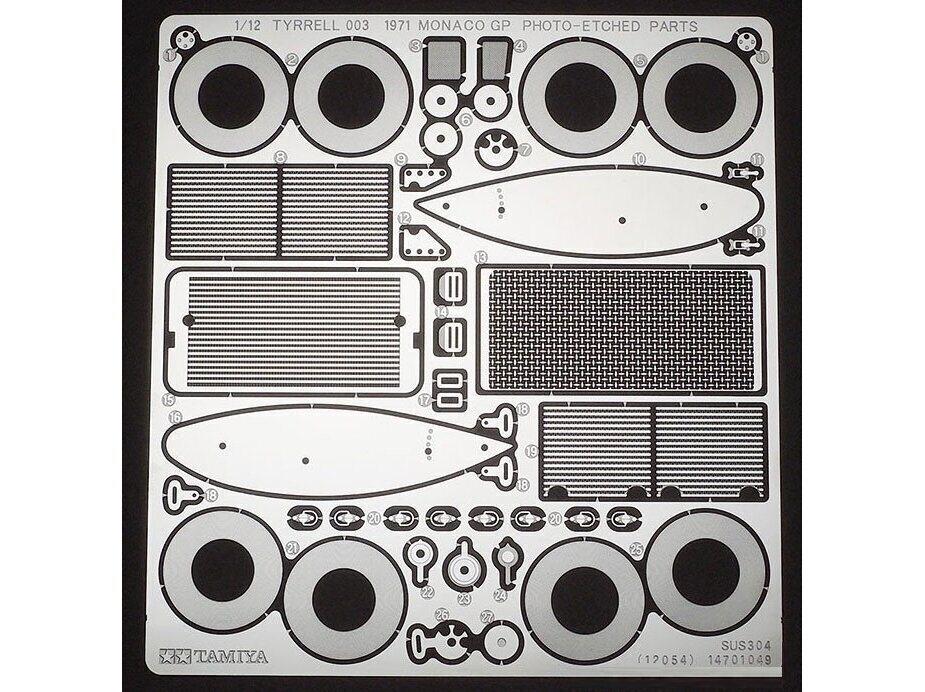 Tamiya - Tyrrell 003 1971 Monaco Grand Prix (with Photo Etched Parts), 1/12, 12054 цена и информация | Klotsid ja konstruktorid | kaup24.ee