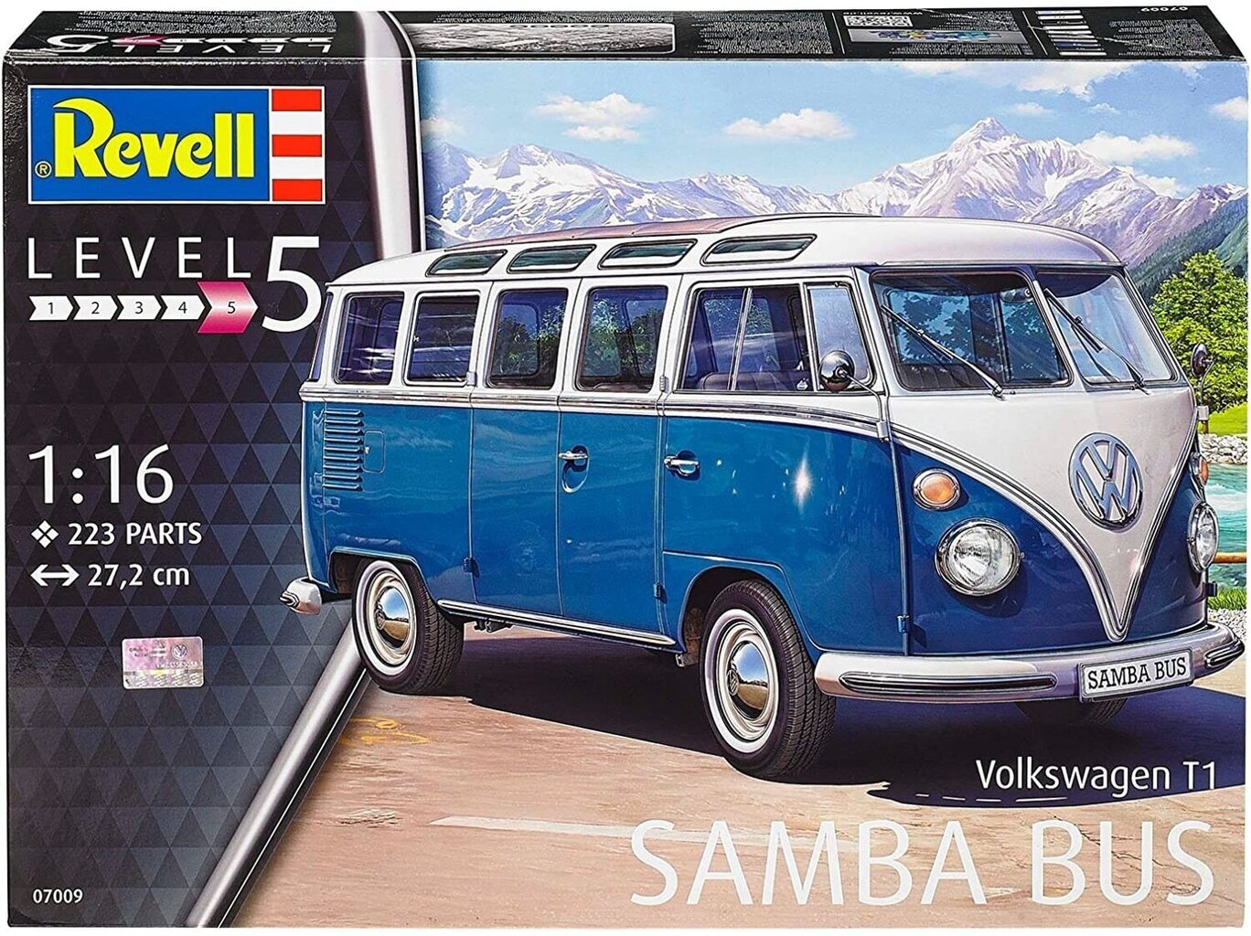 Revell - VW Typ 2 T1 Samba Bus, 1/16, 07009 hind ja info | Klotsid ja konstruktorid | kaup24.ee