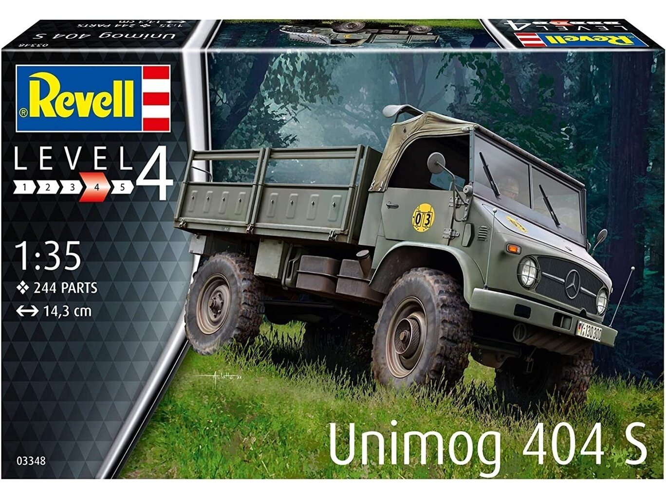 Revell - Unimog 404 S, 1/35, 03348 hind ja info | Klotsid ja konstruktorid | kaup24.ee