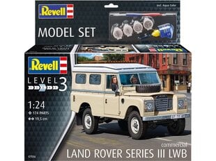 Revell - Land Rover Series III LWB Commercial mudeli komplekt, 1/24, 67056 hind ja info | Klotsid ja konstruktorid | kaup24.ee