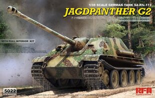 Rye Field Model - Jagdpanther G2 with Full Interior and Workable Track Links, 1/35, RFM-5022 цена и информация | Конструкторы и кубики | kaup24.ee