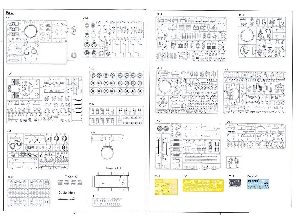 Rye Field Model - Sd.Kfz. 181 Pz.kpfw.VI Ausf. E Tiger I Middle Production W/ Full Interior, 1/35, RFM-5010 цена и информация | Klotsid ja konstruktorid | kaup24.ee