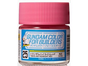 Mr.Hobby - Gundam Color For Builders värvid TRANS-AM HIGHLIGHT RED, 10 ml, UG-25 цена и информация | Принадлежности для рисования, лепки | kaup24.ee