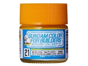 Mr.Hobby - Gundam Color For Builders värvid RX-78 YELLOW Ver., 10 ml, UG-21 hind ja info | Kunstitarbed, voolimise tarvikud | kaup24.ee