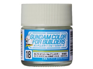 Краски Mr.Hobby - Gundam Color For Builders RX-78 WHITE Ver., 10 мл, UG-18 цена и информация | Принадлежности для рисования, лепки | kaup24.ee