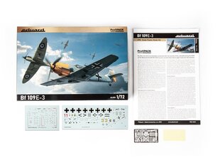 Eduard - Bf 109E-3 ProfiPack edition, 1/72, 7032 цена и информация | Конструкторы и кубики | kaup24.ee