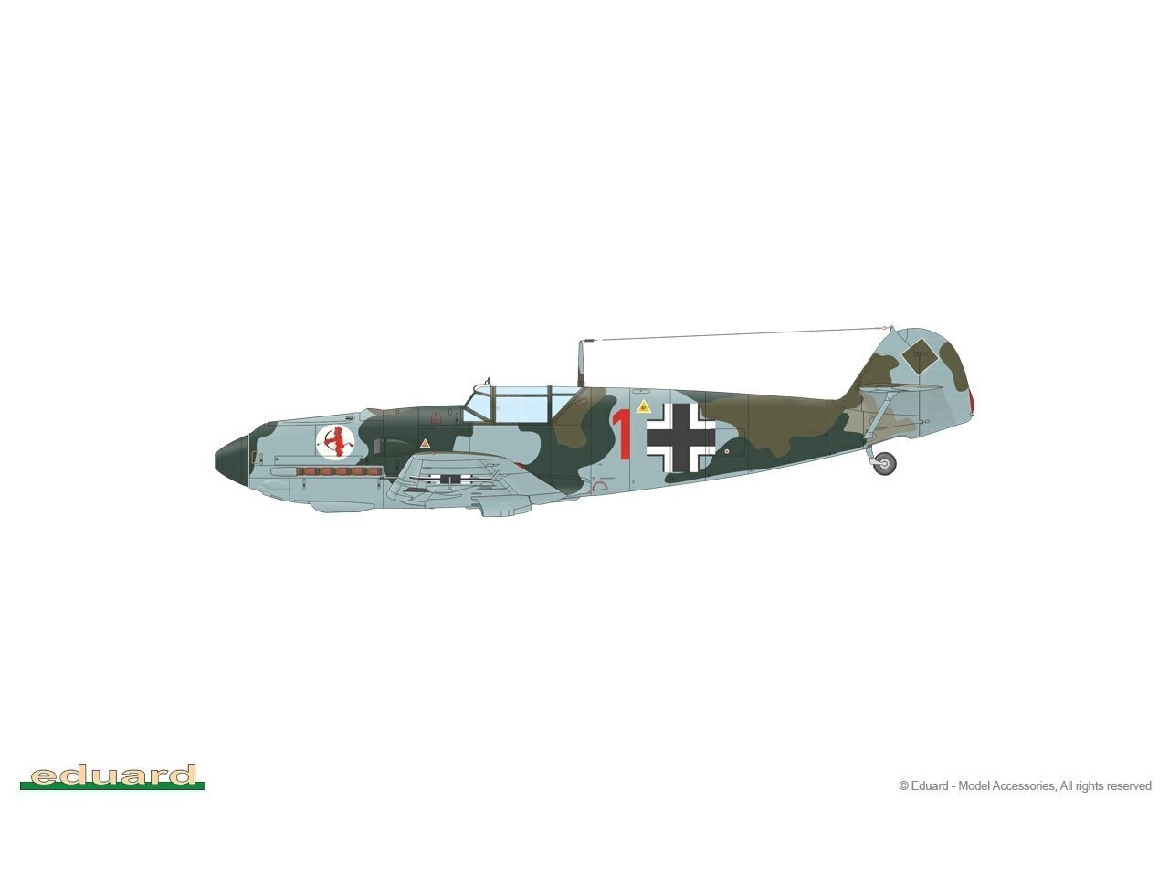 Eduard - Bf 109E-3 ProfiPack edition, 1/72, 7032 hind ja info | Klotsid ja konstruktorid | kaup24.ee