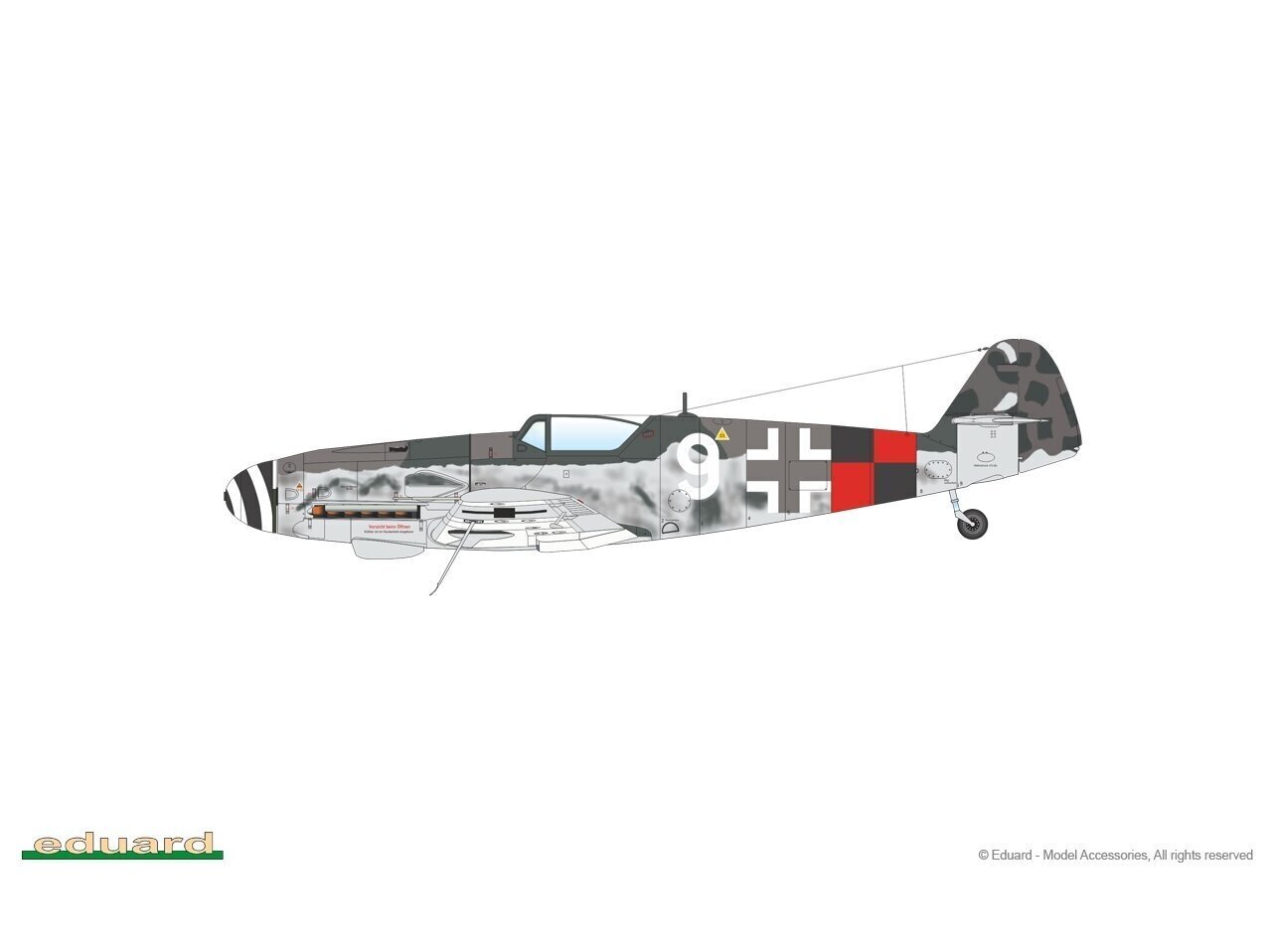 Eduard - Messerschmitt Bf 109G-10 Mtt Regensburg ProfiPack edition, 1/48, 82119 hind ja info | Klotsid ja konstruktorid | kaup24.ee