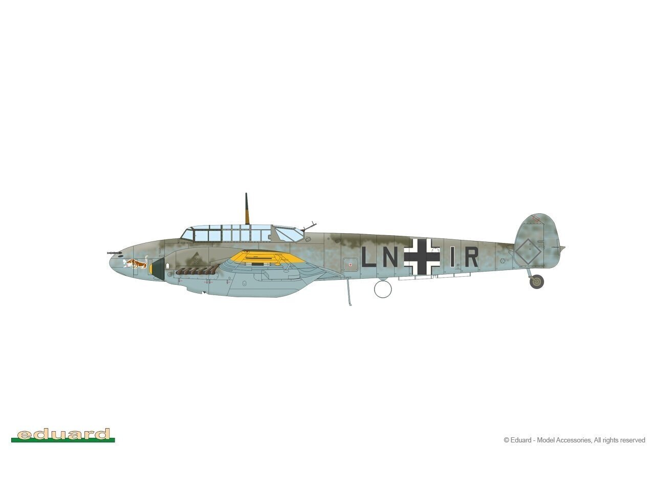 Eduard - Messerschmitt Bf 110C Profipack, 1/48, 8209 цена и информация | Klotsid ja konstruktorid | kaup24.ee