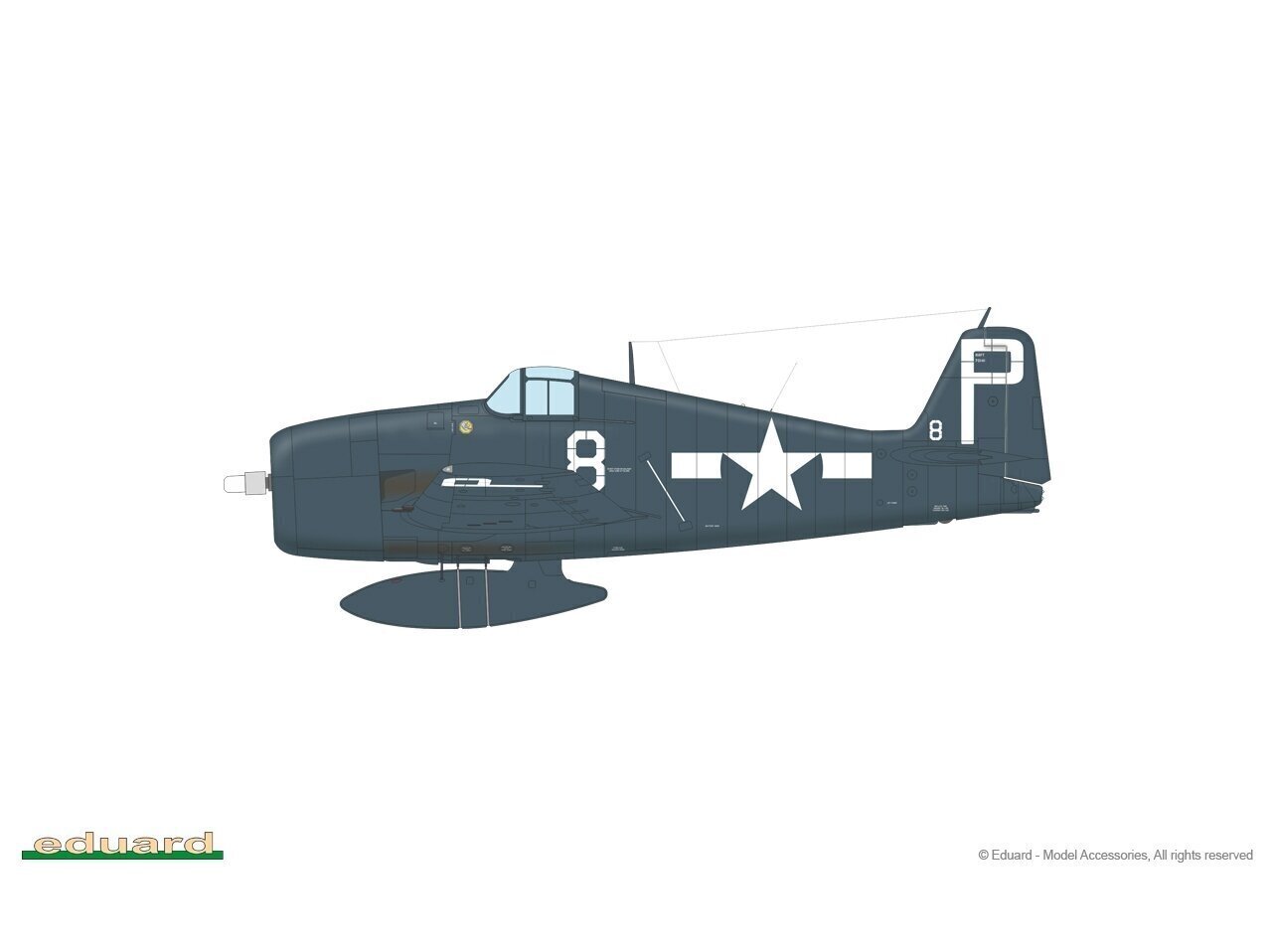 Eduard - Grumman F6F-5 Hellcat late Profipack, 1/48, 8229 hind ja info | Klotsid ja konstruktorid | kaup24.ee