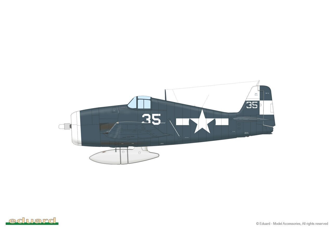 Eduard - Grumman F6F-5 Hellcat late Profipack, 1/48, 8229 цена и информация | Klotsid ja konstruktorid | kaup24.ee