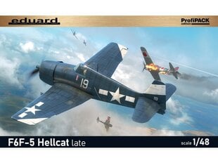 Конструктор Eduard - Grumman F6F-5 Hellcat late Profipack, 1/48, 8229 цена и информация | Конструкторы и кубики | kaup24.ee