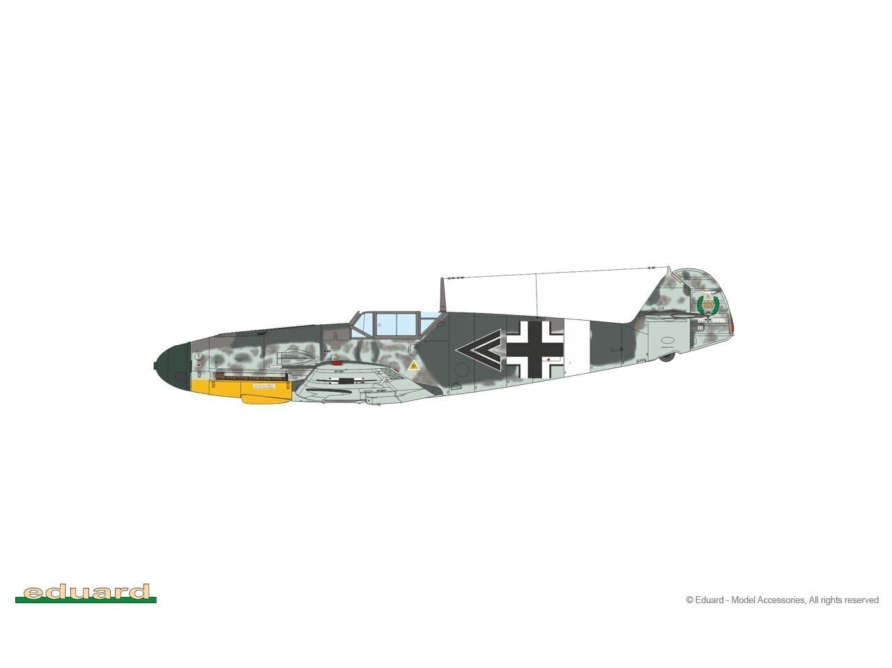 Eduard - Messerschmitt Bf 109F-2 & Bf 109F-4 Wunderschöne Neue Maschinen pt.I Limited - Dual Combo, 1/72, 2142 цена и информация | Klotsid ja konstruktorid | kaup24.ee