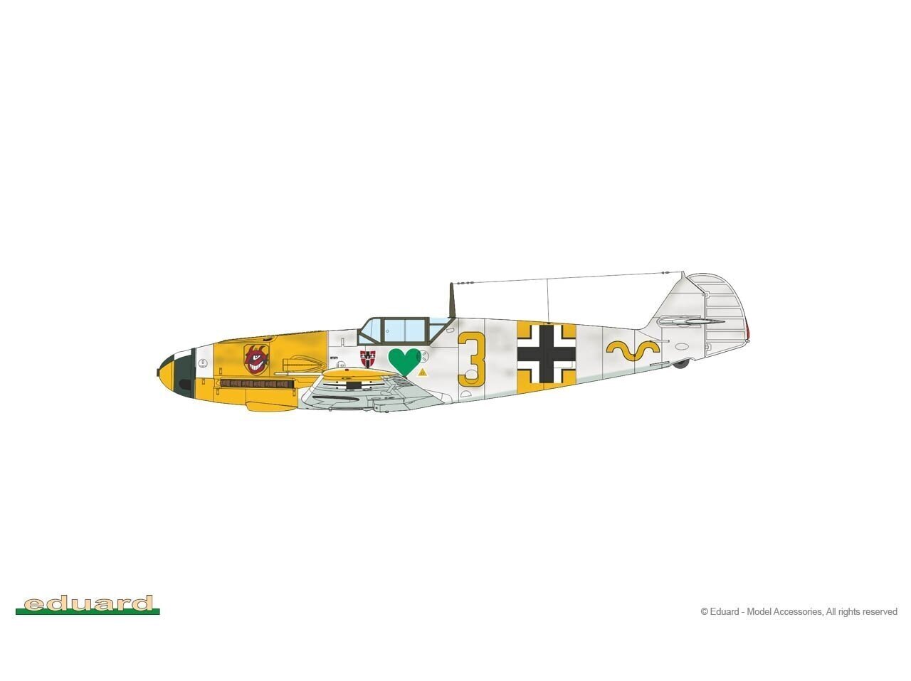 Eduard - Messerschmitt Bf 109F-2 & Bf 109F-4 Wunderschöne Neue Maschinen pt.I Limited - Dual Combo, 1/72, 2142 цена и информация | Klotsid ja konstruktorid | kaup24.ee