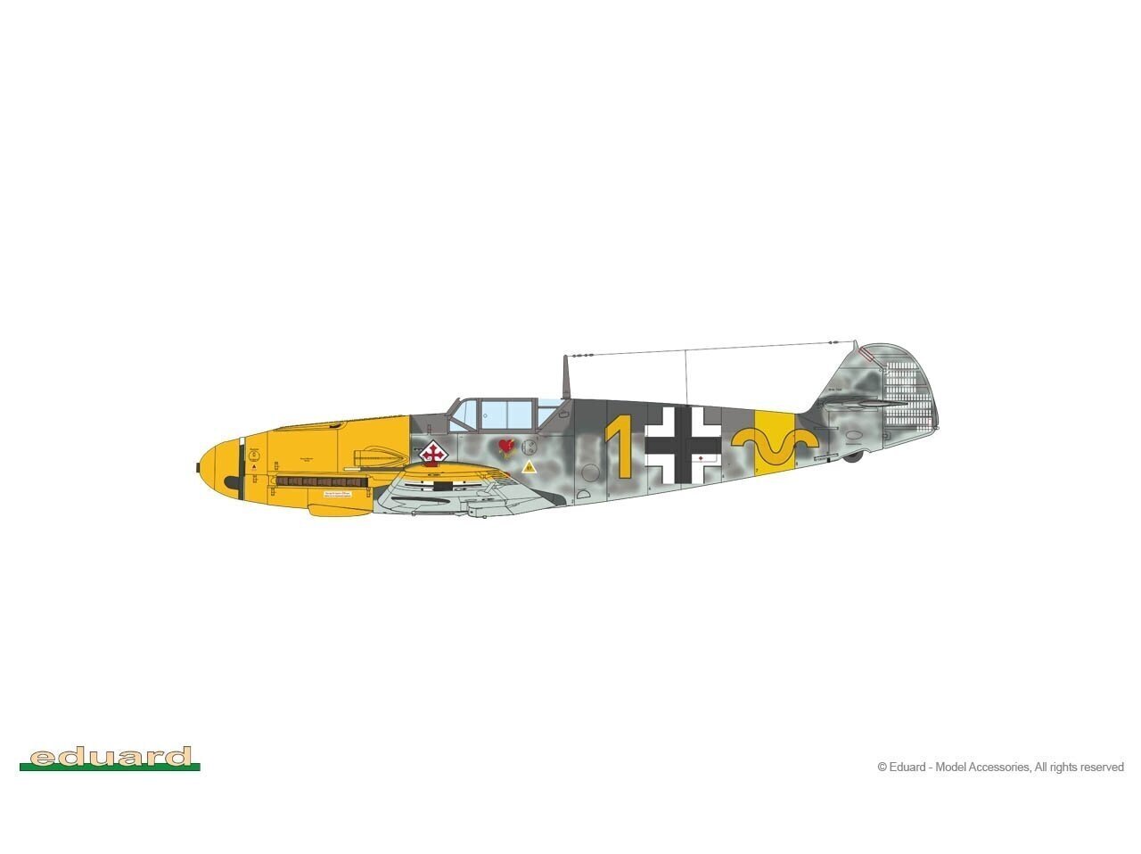 Eduard - Messerschmitt Bf 109F-2 & Bf 109F-4 Wunderschöne Neue Maschinen pt.I Limited - Dual Combo, 1/72, 2142 цена и информация | Klotsid ja konstruktorid | kaup24.ee