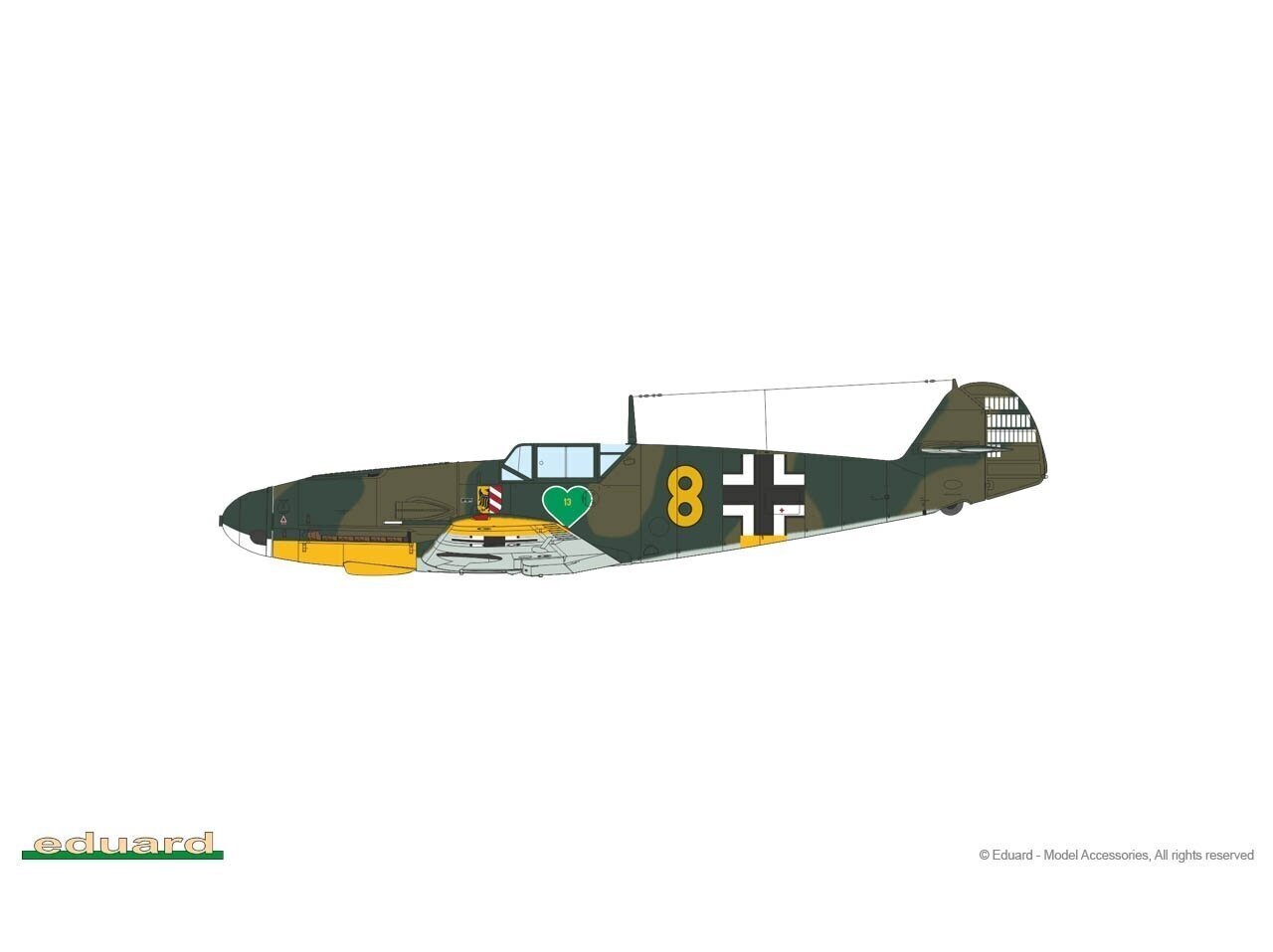 Eduard - Messerschmitt Bf 109F-2 & Bf 109F-4 Wunderschöne Neue Maschinen pt.I Limited - Dual Combo, 1/72, 2142 цена и информация | Klotsid ja konstruktorid | kaup24.ee