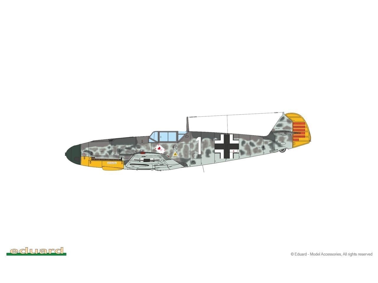 Eduard - Messerschmitt Bf 109F-2 & Bf 109F-4 Wunderschöne Neue Maschinen pt.I Limited - Dual Combo, 1/72, 2142 цена и информация | Klotsid ja konstruktorid | kaup24.ee