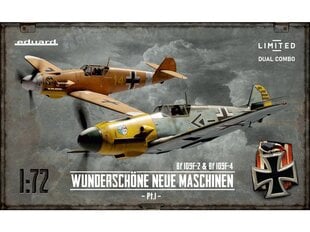 Eduard - Messerschmitt Bf 109F-2 & Bf 109F-4 Wunderschöne Neue Maschinen pt.I Limited - Dual Combo, 1/72, 2142 hind ja info | Klotsid ja konstruktorid | kaup24.ee