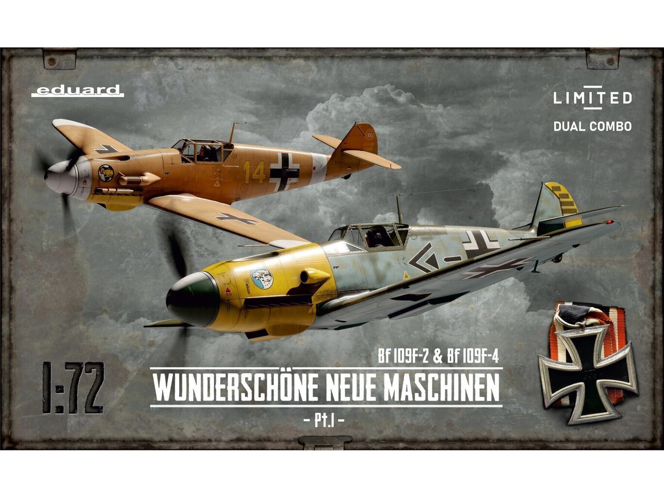 Eduard - Messerschmitt Bf 109F-2 & Bf 109F-4 Wunderschöne Neue Maschinen pt.I Limited - Dual Combo, 1/72, 2142 цена и информация | Klotsid ja konstruktorid | kaup24.ee