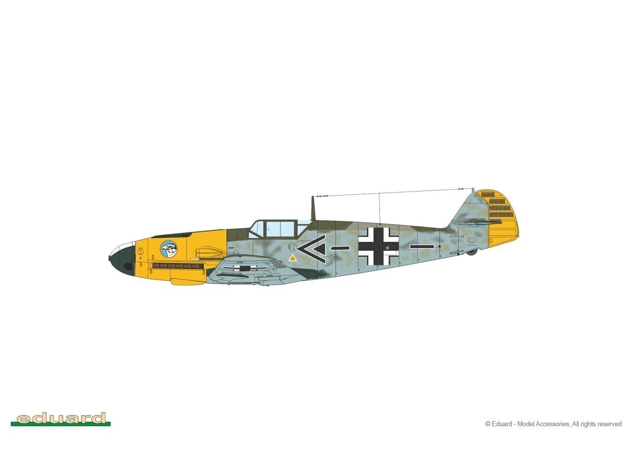 Eduard - Messerschmitt Bf 109F-2 & Bf 109F-4 Wunderschöne Neue Maschinen pt.I Limited - Dual Combo, 1/72, 2142 цена и информация | Klotsid ja konstruktorid | kaup24.ee