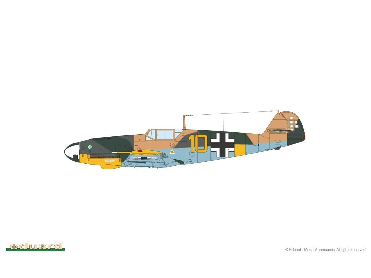 Eduard - Messerschmitt Bf 109F-2 & Bf 109F-4 Wunderschöne Neue Maschinen pt.I Limited - Dual Combo, 1/72, 2142 цена и информация | Klotsid ja konstruktorid | kaup24.ee