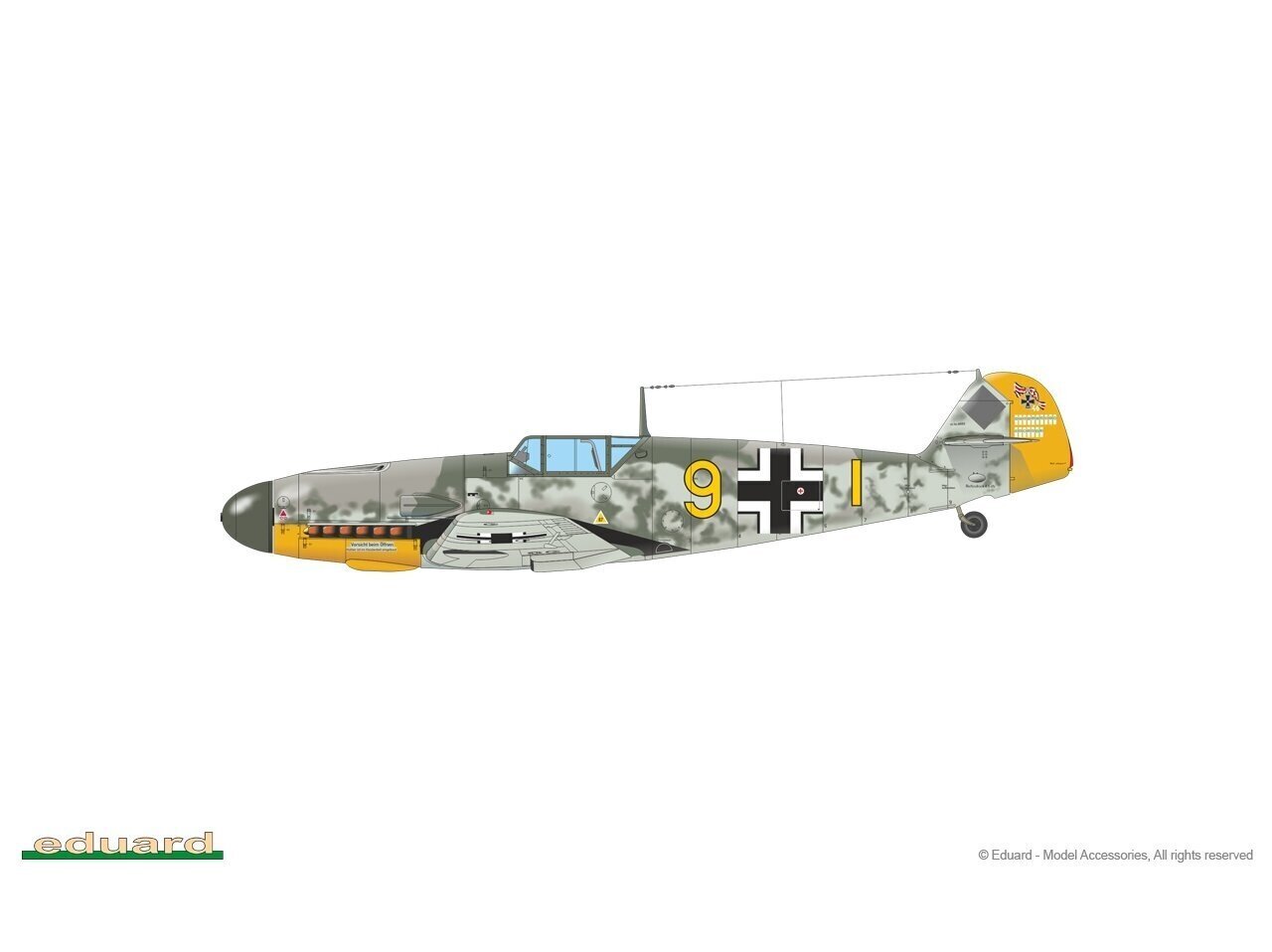 Eduard - Messerschmitt Bf 109F-2 ProfiPack edition, 1/48, 82115 hind ja info | Klotsid ja konstruktorid | kaup24.ee