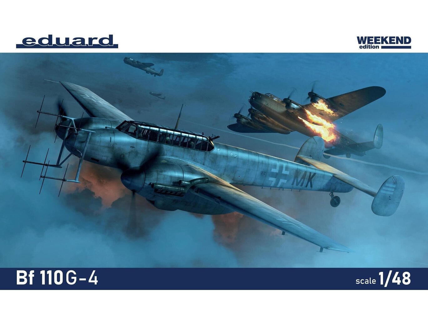 Eduard - Messerschmitt Bf 110G-4 Weekend edition, 1/48, 8405 hind ja info | Klotsid ja konstruktorid | kaup24.ee