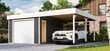 Garaaž katusealusega Bahamas 34,6 m² mootoriga sektsioonuksega цена и информация | Kuurid ja aiamajad | kaup24.ee