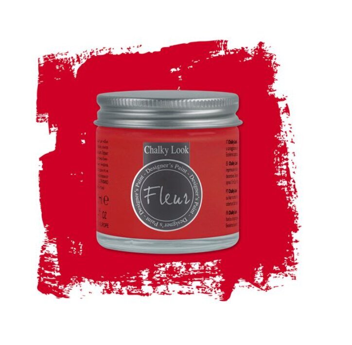 Mineraalvärv Fleur Chalky Look, 50 ml, Tomat red hind ja info | Kunstitarbed, voolimise tarvikud | kaup24.ee