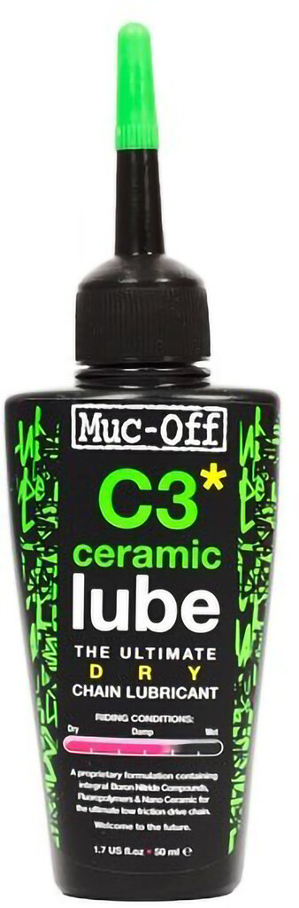 Jalgratta ketiõli Muc-Off Dry Lube C3 Ceramic, 50 ml hind ja info | Jalgratta tööriistad, hooldustooted | kaup24.ee